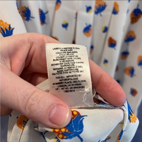 Anthropologie Maeve Fragola Ruffle Tank with a strawberry print sz 2 - Picture 9 of 9